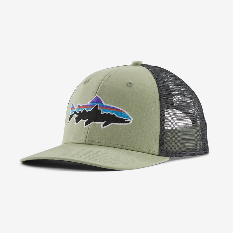 Patagonia Fitz Roy Trout Trucker Hat Salvia Green